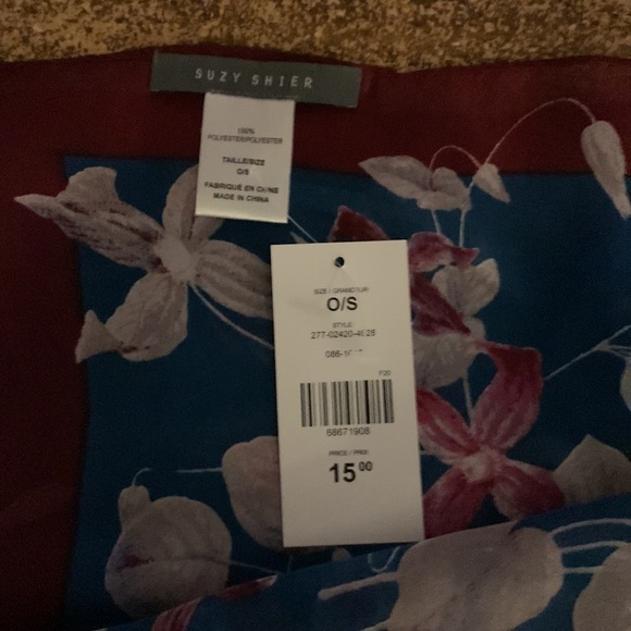 (3 for $20)Floral Scarf NWT - Picture 3 of 6
